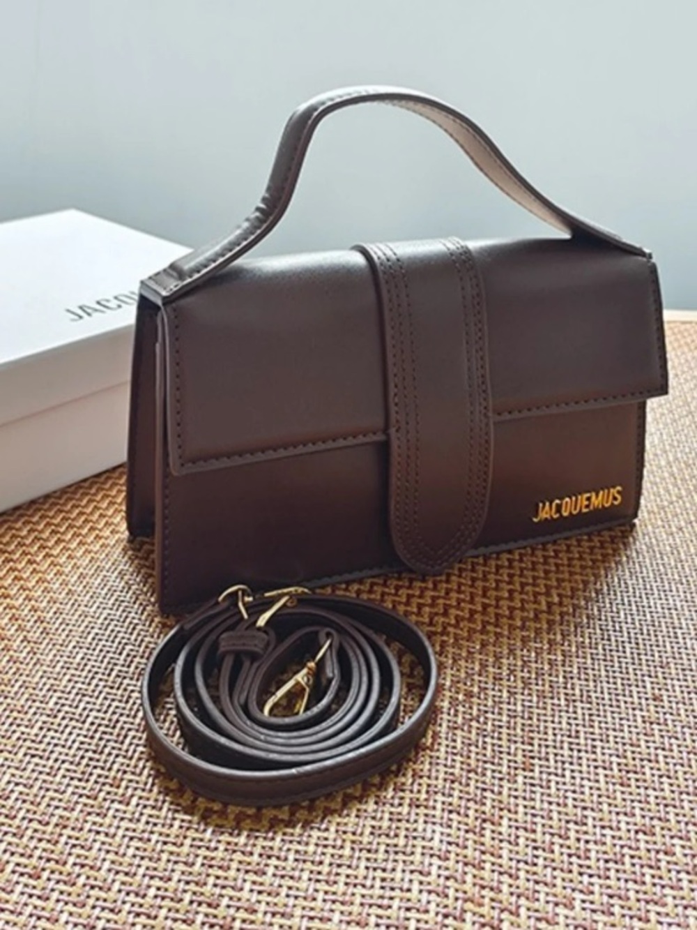 New Jacquemus Bag Chocolate Brown Mini Top-Handle Bag